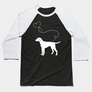 dog cute vizsla heart Baseball T-Shirt